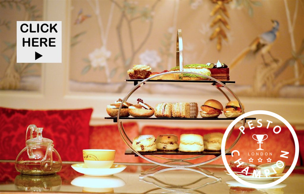 Symphony Afternoon Tea at JC London at Chinoiserie Pesto Champion